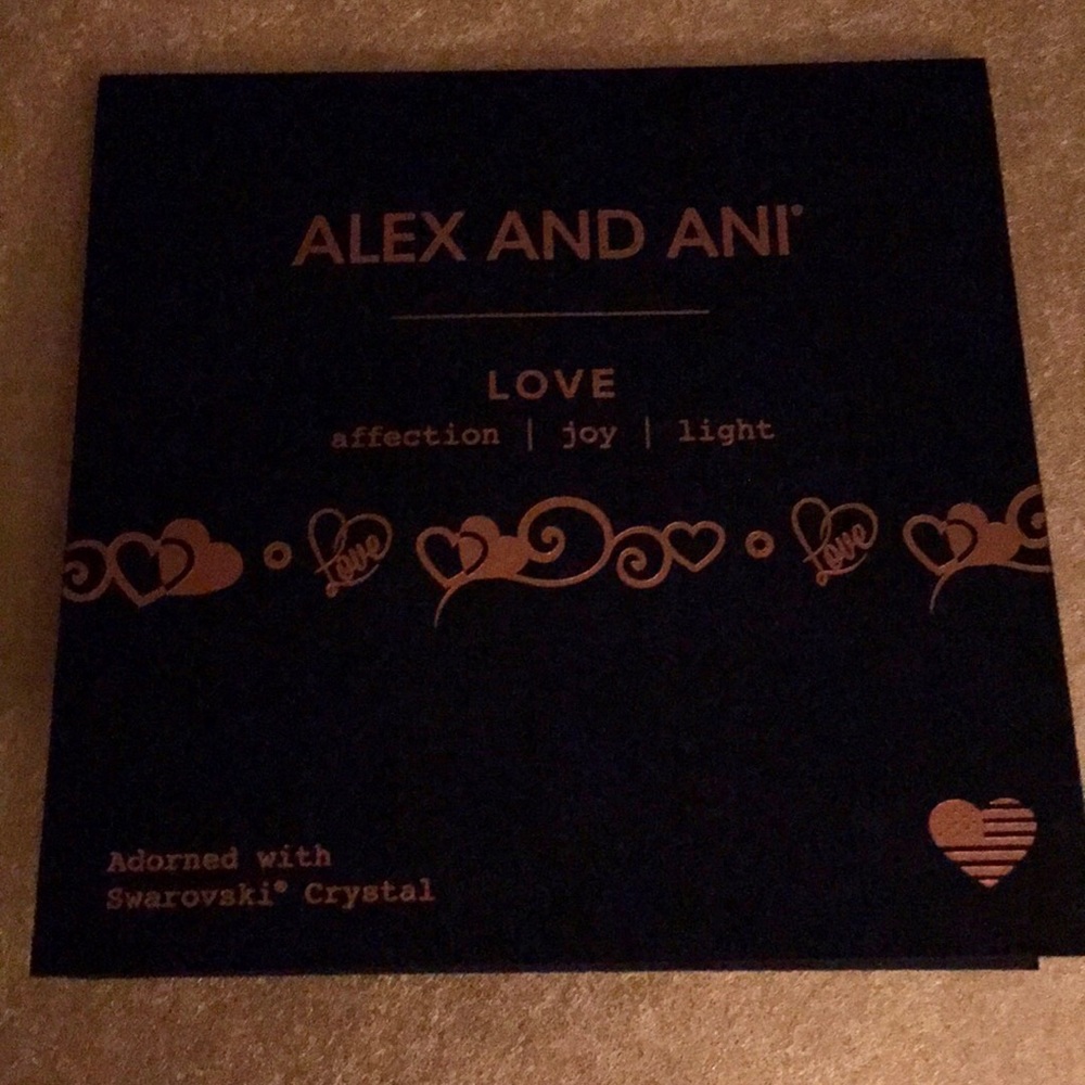 NWT❣️Alex and Ani Embellished Love Cuff Bracelet - Picture 3 of 3